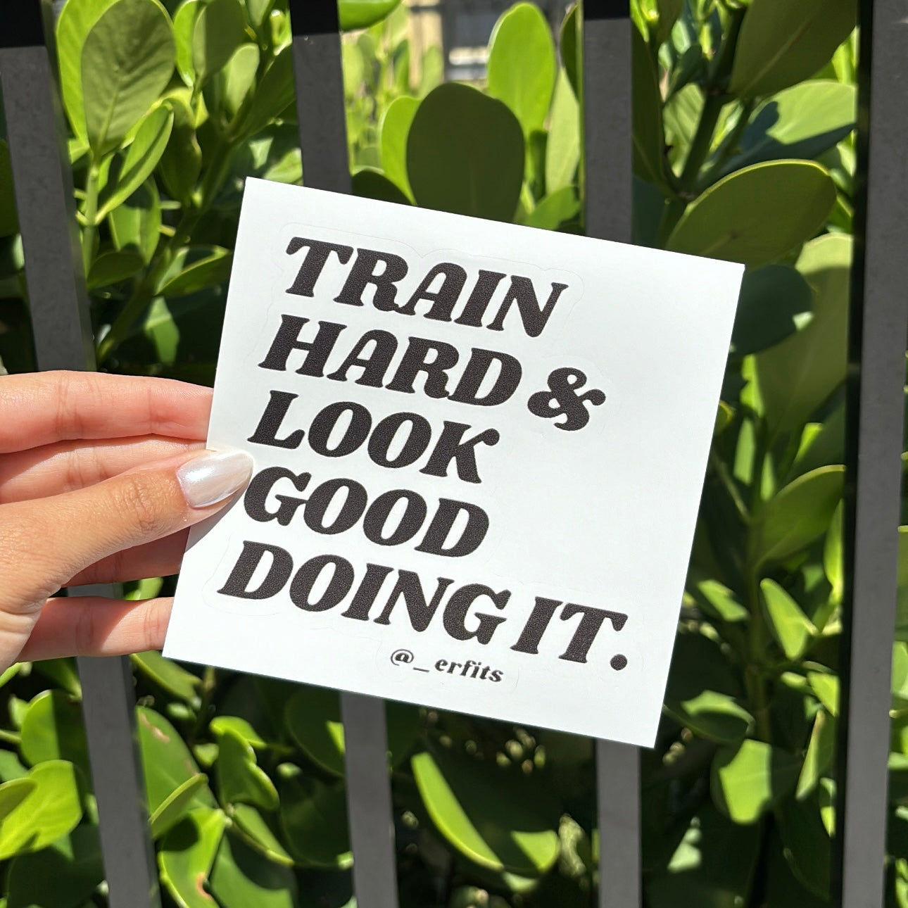 Train Hard Sticker